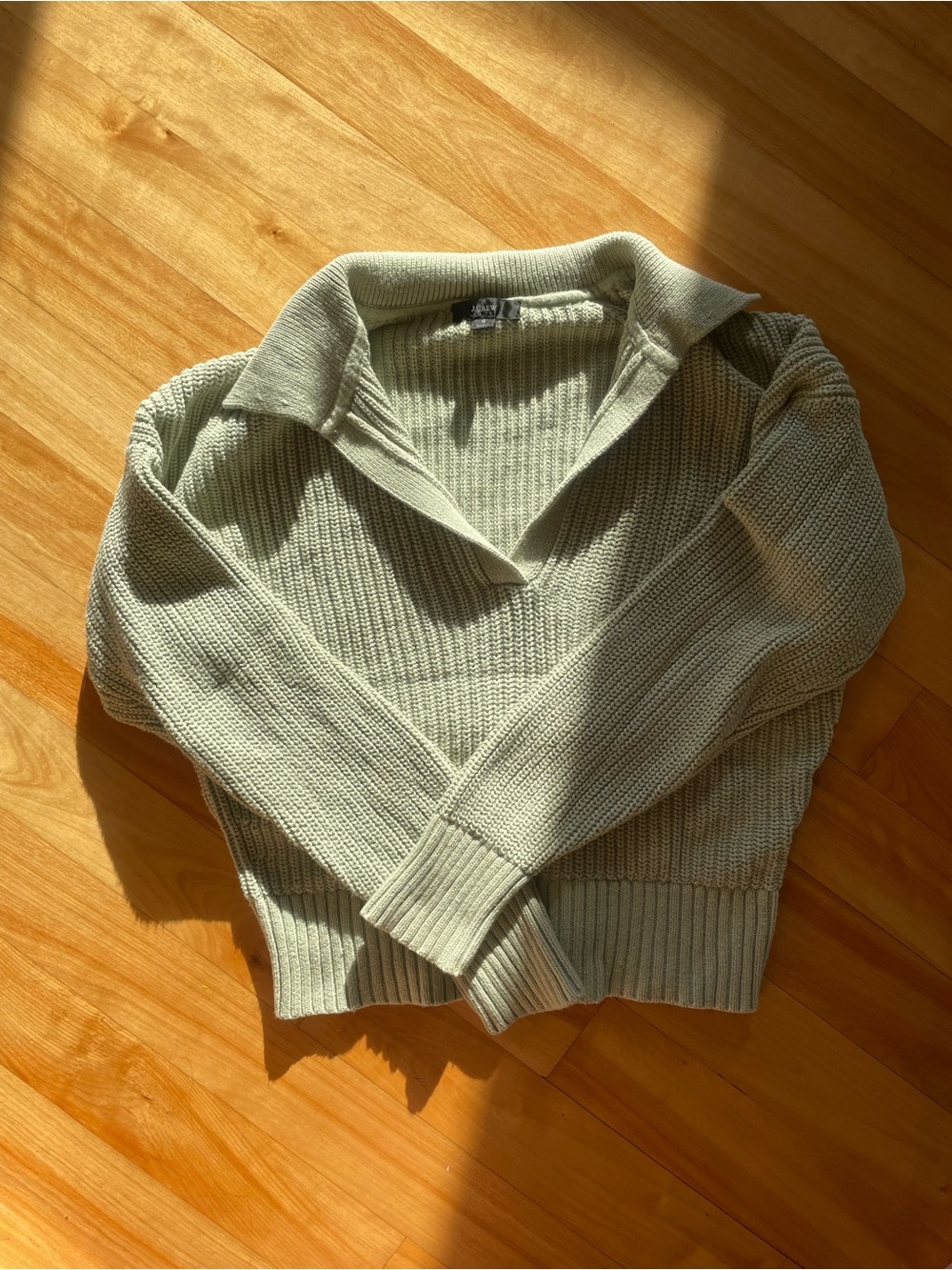 J. Crew Rib-Knit Sweater - Sage Green
